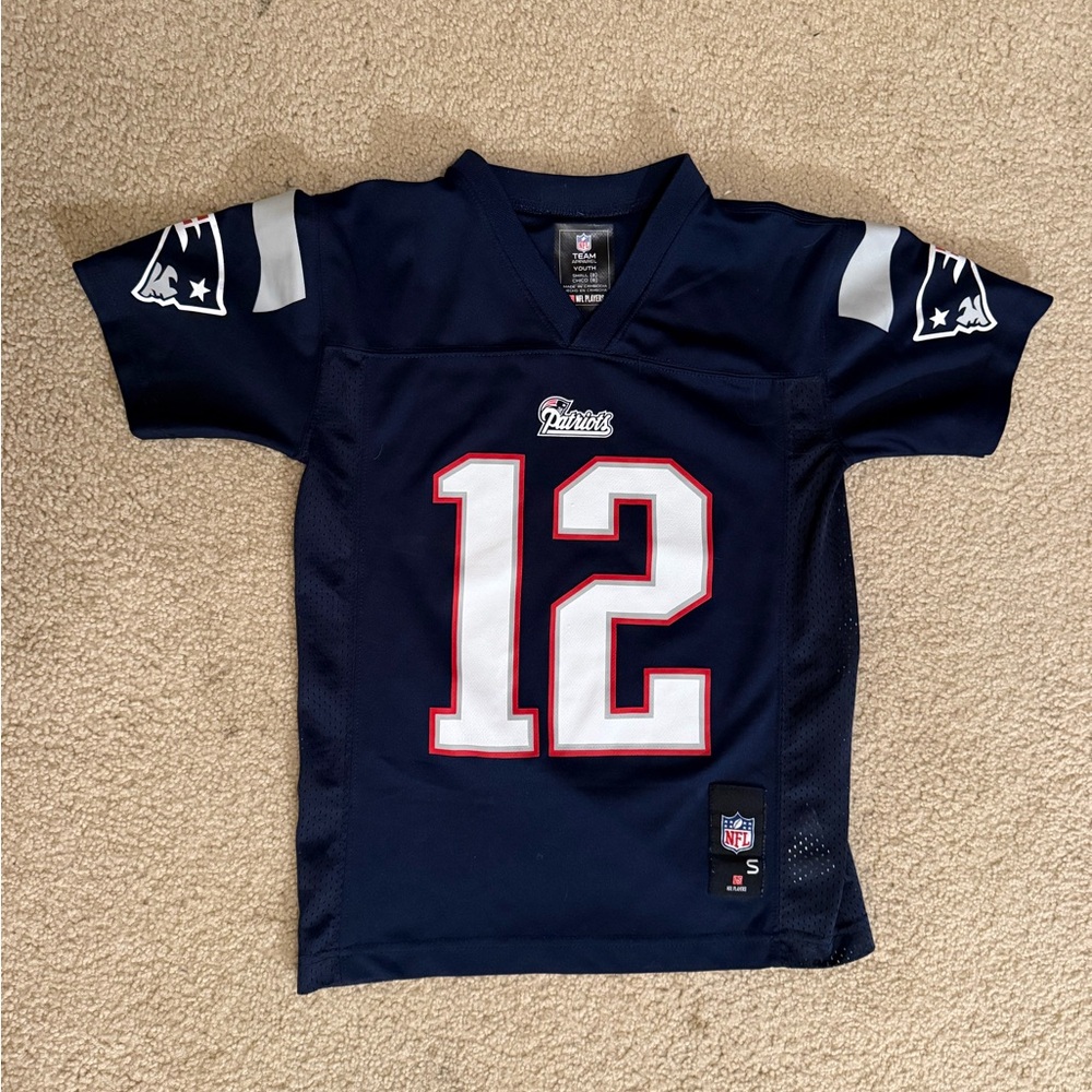 NFL Patriots Youth Navy Jersey